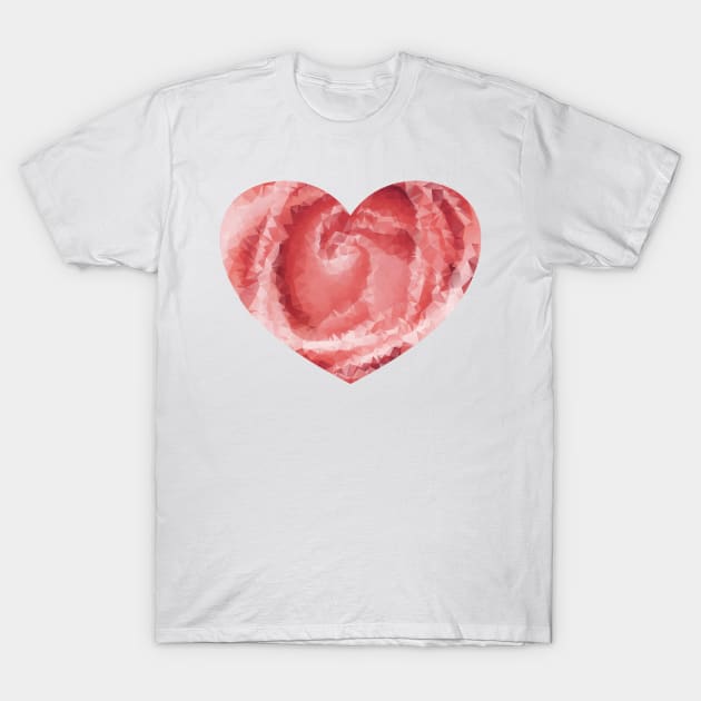 Rose heart T-Shirt by ngmx